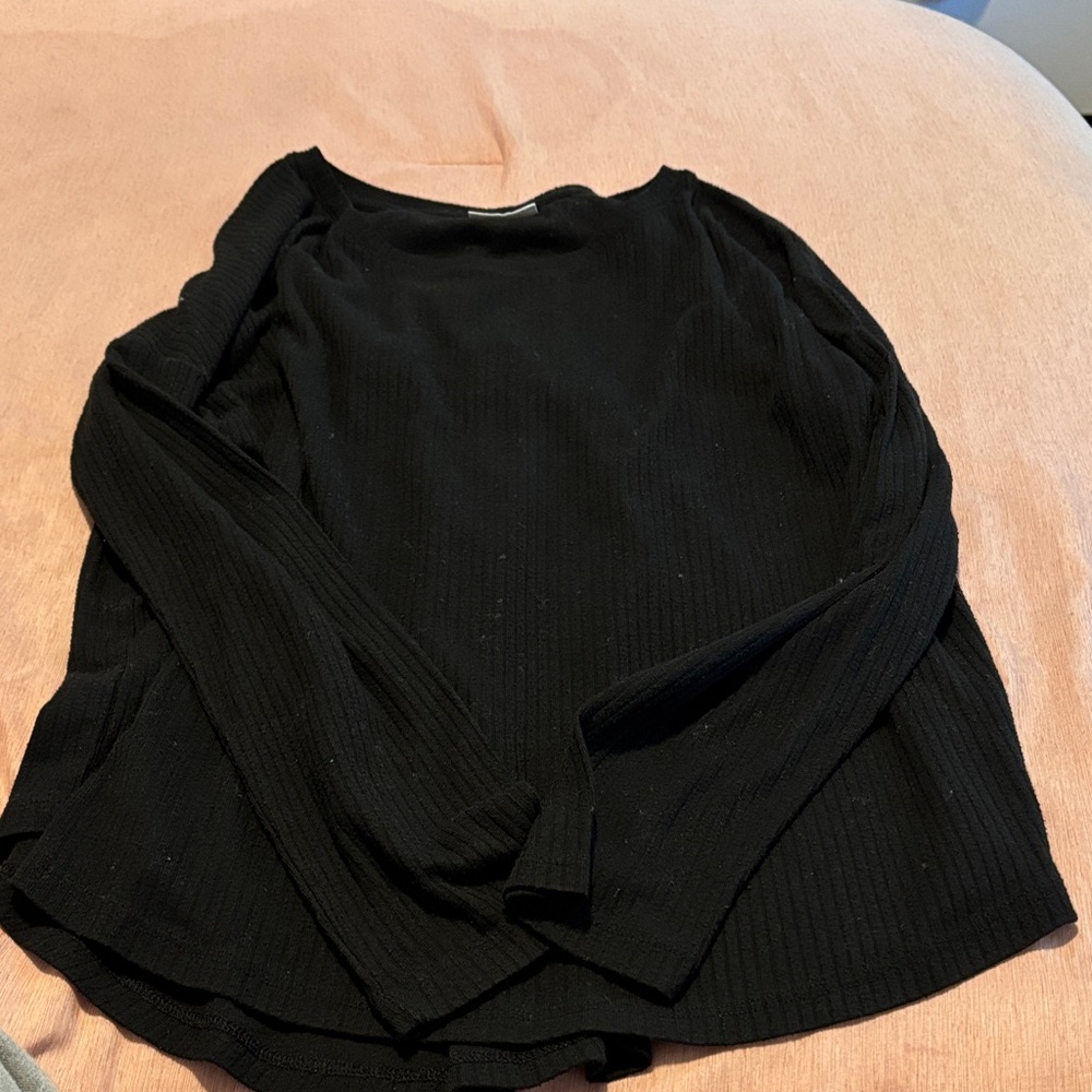 Abound Black Long Sleeve Top